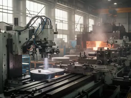 Moderne industrielle Fertigungsanlage mit präzisen Maschinen in einer Produktionshalle. - Foto: über boerse-global.de