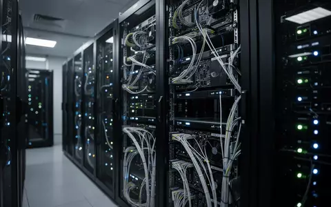 Moderne Server-Infrastruktur in einem klimatisierten Rechenzentrum zur Unterstützung von KI-Modell-Trainingsprozessen. - Foto: über boerse-global.de