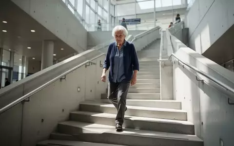 Eine Person steigt zügig eine Treppe hinauf, um die gesundheitliche Prävention durch Bewegung zu symbolisieren. - Foto: über boerse-global.de