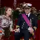 Prinzessin Claire und Prinz Laurent von Belgien sind seit 2003 verheiratet und haben drei Kinder. Mittlerweile hat Laurent auch einen unehelichen Sohn anerkannt. (Archivbild aus 2022) - Bild: Bruno Fahy/BELGA/dpa