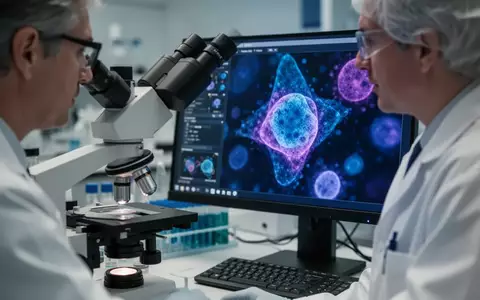 Wissenschaftler bei der Untersuchung von Immunzellen unter einem modernen Mikroskop in einem Labor. - Foto: über boerse-global.de