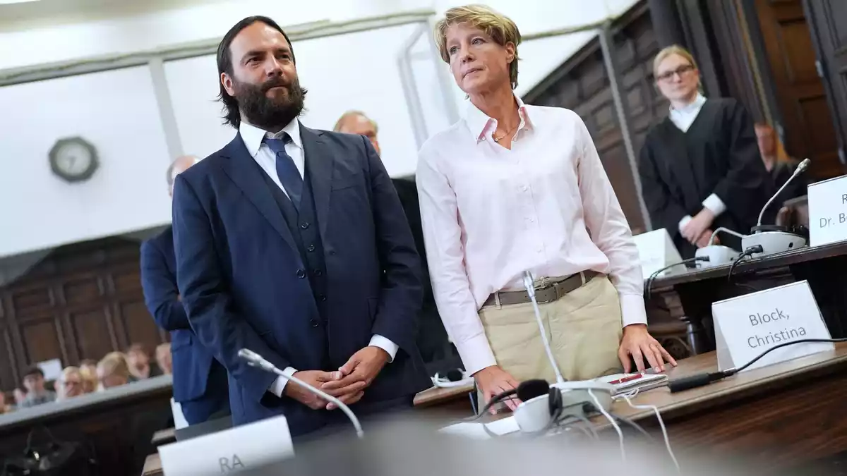 Christina Block steht seit Juli 2025 in Hamburg vor Gericht. (Archivbild) - Bild: Marcus Brandt/dpa Pool/dpa