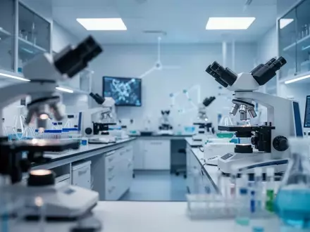 Modernes, steriles Labor für biotechnologische Forschung mit Fokus auf pharmazeutische Innovation. - Foto: über boerse-global.de