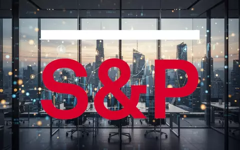 Abstraktes, professionelles Bürogebäude mit Blick auf ein Finanzviertel bei Dämmerung, das globale Wirtschaftsdaten symbolisiert. - Foto: über boerse-global.de