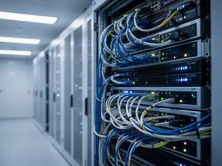 Moderne Serverinfrastruktur in einem Rechenzentrum für Enterprise-KI-Anwendungen. - Foto: über boerse-global.de