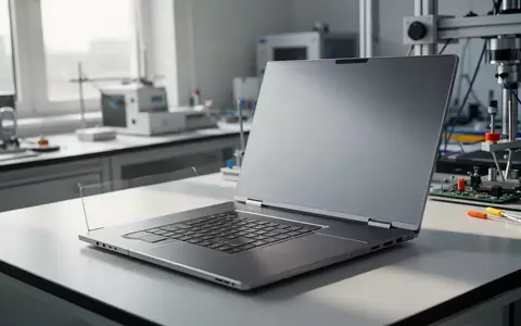 Ein hochwertiger Laptop auf einem modernen Schreibtisch in einem technischen Labor bei natürlichem Licht. - Foto: über boerse-global.de