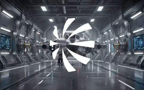 Abstrakte Darstellung moderner Luft- und Raumfahrttechnologie in einer hochmodernen Industriehalle. - Foto: über boerse-global.de