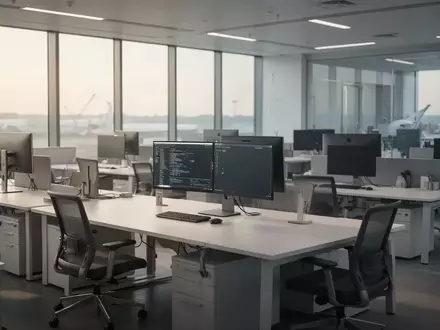 Ein modernes, helles Großraumbüro mit ergonomischen Arbeitsplätzen in einem Industrieunternehmen. - Foto: über boerse-global.de