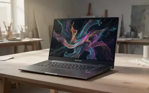 Ein ASUS ProArt Laptop auf einem minimalistischen Schreibtisch in einem hellen, kreativen Studio. - Foto: über boerse-global.de