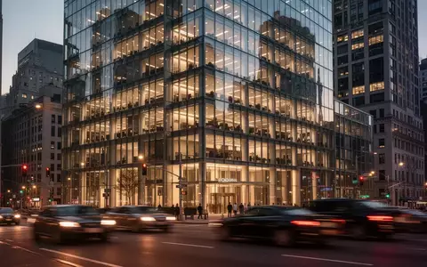 Moderne Bürogebäude im Finanzviertel bei Dämmerung. - Foto: über boerse-global.de