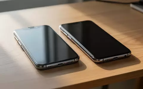 Zwei moderne Smartphones liegen nebeneinander auf einem Holztisch, bereit für die Datenmigration. - Foto: über boerse-global.de