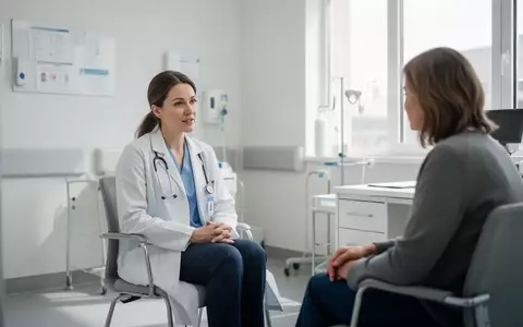 Eine Ärztin im Gespräch mit einer Patientin in einem hellen, modernen Behandlungsraum einer gynäkologischen Ambulanz. - Foto: über boerse-global.de