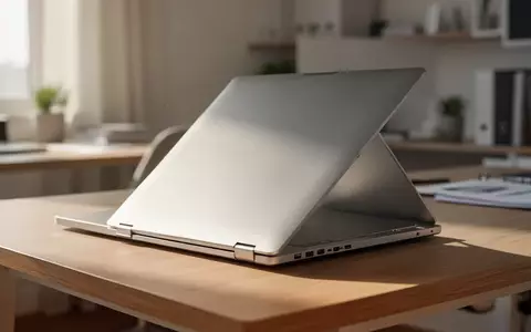 Ein silbernes Laptop auf einem hellen Holztisch in einem modernen, lichtdurchfluteten Büro. - Foto: über boerse-global.de