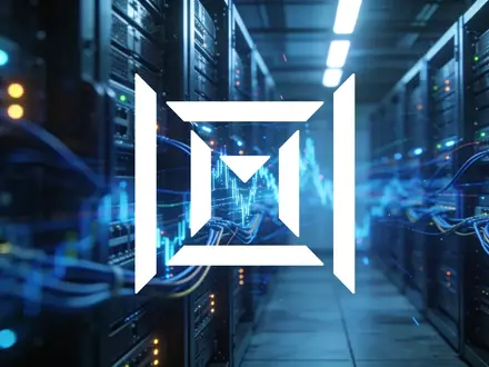 Modernes Rechenzentrum mit blauer Beleuchtung als Symbol für den Technologiesektor und Marktvolatilität. - Foto: über boerse-global.de