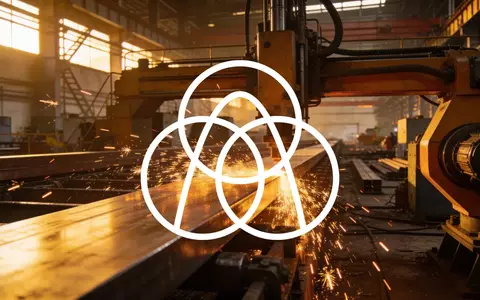 Moderne Stahlindustrieanlage im goldenen Licht, symbolisiert industrielle Entwicklung und wirtschaftlichen Optimismus. - Foto: über boerse-global.de