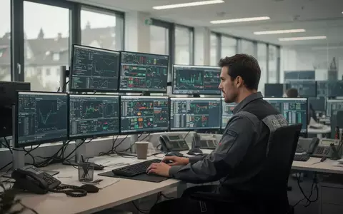 Ein Schichtarbeiter an einem modernen Arbeitsplatz in einem Kontrollzentrum in Zürich. - Foto: über boerse-global.de
