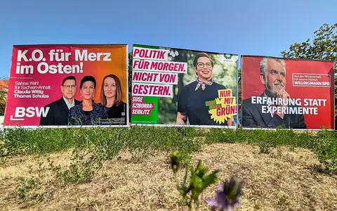 Wahlplakate vor der Landtagswahl in Sachsen-Anhalt (Archiv) - Foto: via dts Nachrichtenagentur