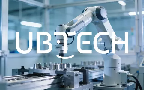 Ein präziser Roboterarm in einer modernen, minimalistischen Industrieumgebung mit atmosphärischer Beleuchtung. - Foto: über boerse-global.de