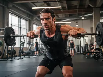 Ein Sportler bei einem intensiven funktionellen Training in einem modernen Fitnessstudio, Fokus auf Anstrengung und Dynamik. - Foto: über boerse-global.de
