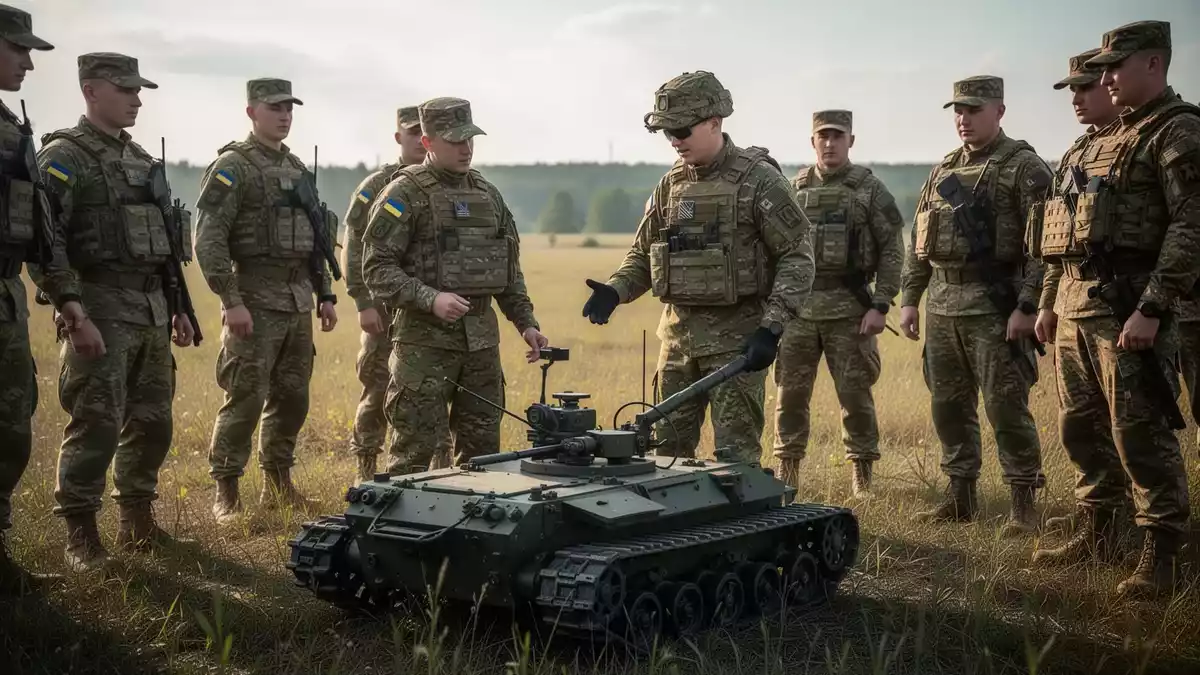 Ukraine bildet NATO-Soldaten im Einsatz von Bodenrobotern aus