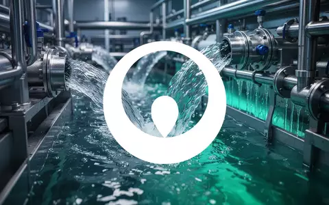 Abstrakte Darstellung von moderner Wasserfiltration und Umweltschutz durch sauberes, fließendes Wasser. - Foto: über boerse-global.de