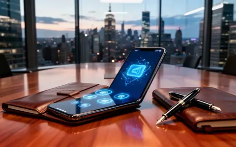 Ein Smartphone mit digitaler Zahlungsoberfläche auf einem Konferenztisch in einem modernen Bürogebäude mit Blick auf die Stadt. - Foto: über boerse-global.de