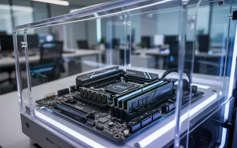 Nahaufnahme einer modernen Computer-Hardware mit Arbeitsspeichermodulen in einem beleuchteten PC-Gehäuse. - Foto: über boerse-global.de