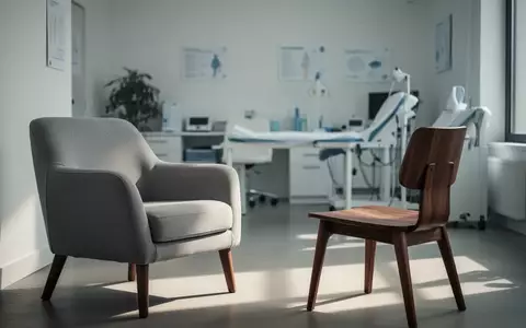 Ein minimalistischer Therapieraum mit zwei Sesseln in einem hellen, natürlich beleuchteten Praxisumfeld. - Foto: über boerse-global.de