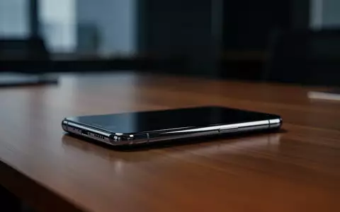Ein Smartphone liegt auf einem dunklen Schreibtisch in einem professionellen Umfeld bei sanftem, cineastischem Licht. - Foto: über boerse-global.de