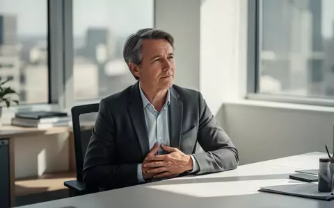 Eine nachdenkliche Person in einer modernen Büroumgebung, die das Thema Stoffwechselgesundheit und Lebensstil visualisiert. - Foto: über boerse-global.de