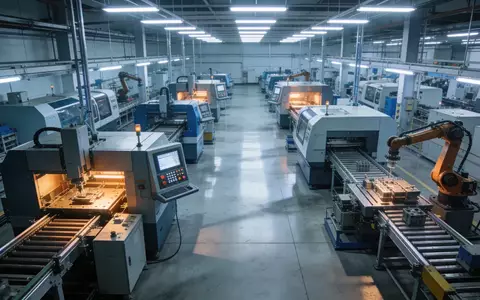 Moderne Produktionshalle eines Rüstungs- und Technologieunternehmens mit präzisen Fertigungsanlagen. - Foto: über boerse-global.de