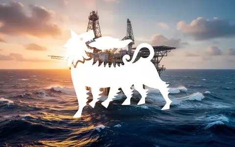 Moderne Offshore-Ölplattform bei Sonnenaufgang auf dem offenen Ozean als Symbol für den Energiesektor. - Foto: über boerse-global.de