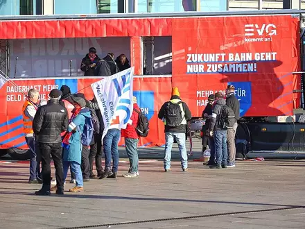 EVG-Protest (Archiv) - Foto: via dts Nachrichtenagentur