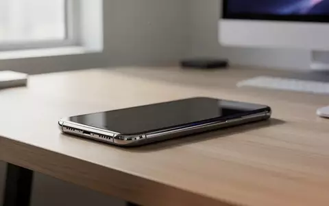 Ein modernes Smartphone liegt auf einem minimalistischen Schreibtisch in einem hellen, zeitgenössischen Büro. - Foto: über boerse-global.de