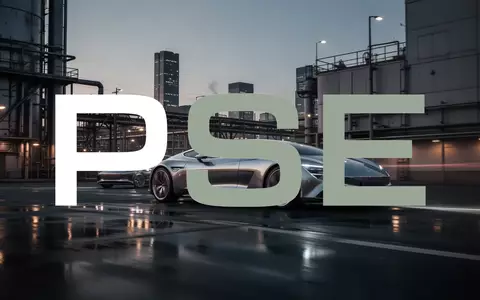 Abstrakte Darstellung einer modernen industriellen Automobillandschaft bei Dämmerung mit Fokus auf Präzision und Design. - Foto: über boerse-global.de