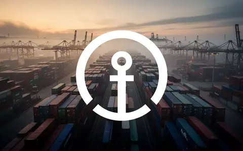 Ein nebliger Industriehafen bei Dämmerung mit zahllosen gestapelten Seecontainern, die den globalen Handel symbolisieren. - Foto: über boerse-global.de