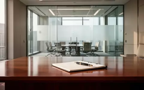 Ein minimalistisch gestaltetes, helles Büro mit einem Schreibtisch und einem Konferenzraum im Hintergrund. - Foto: über boerse-global.de