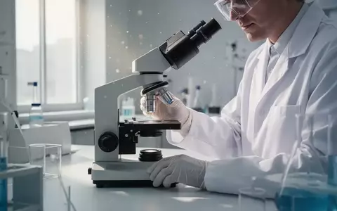 Ein Wissenschaftler arbeitet in einem modernen Labor an einem Mikroskop, um zelluläre Forschungsprozesse zu untersuchen. - Foto: über boerse-global.de