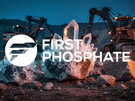 Abstrakte Darstellung von kristallinen Mineralstrukturen und Bergbau-Elementen in stimmungsvoller Beleuchtung. - Foto: über boerse-global.de