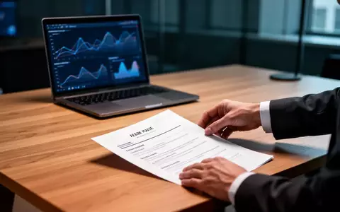 Ein ausgedruckter Lebenslauf liegt auf einem modernen Schreibtisch in einem Büro, während im Hintergrund ein Laptop zu sehen ist. - Foto: über boerse-global.de