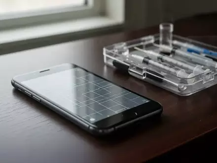 Ein Smartphone liegt auf einem Schreibtisch neben forensischer Ausrüstung als Symbol für digitale Ermittlungsarbeit. - Foto: über boerse-global.de