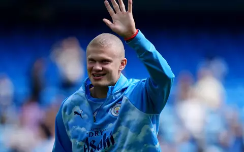 Erling Haaland fühlt sich wohl mit seinem neuen Look. - Foto: Nick Potts/PA Wire/dpa