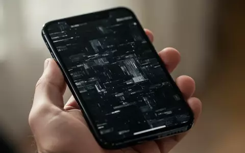 Nahaufnahme eines modernen Smartphones mit einem abstrakten digitalen Störeffekt auf dem Bildschirm. - Foto: über boerse-global.de