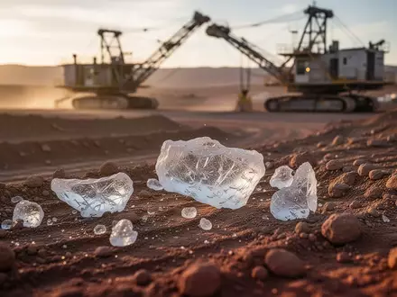 Eine moderne Lithium-Minenanlage in der Wüstenlandschaft von Arizona während der goldenen Stunde. - Foto: über boerse-global.de