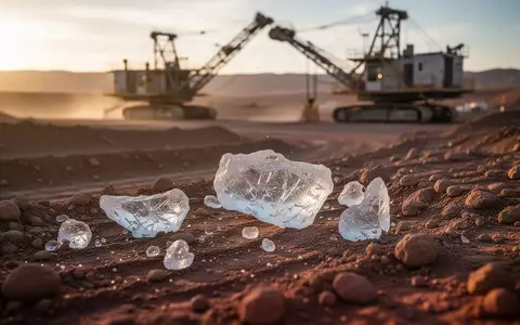 Eine moderne Lithium-Minenanlage in der Wüstenlandschaft von Arizona während der goldenen Stunde. - Foto: über boerse-global.de
