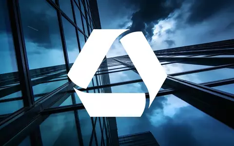 Abstrakte Darstellung eines modernen Bürogebäudes vor einem dramatischen, stürmischen Himmel als Symbol für den Finanzsektor. - Foto: über boerse-global.de