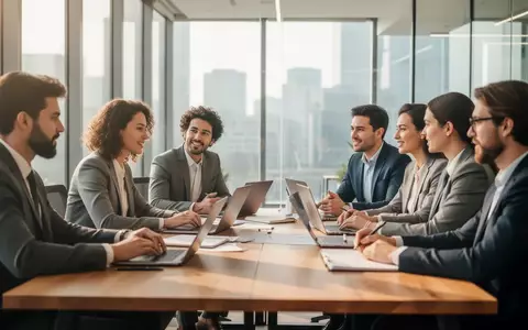 Ein diverses Team von Fachkräften in einem modernen Büro bei einer professionellen Besprechung. - Foto: über boerse-global.de