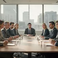 Eine Gruppe von Mitarbeitern in einem hellen Büro während eines Gesprächs am Konferenztisch. - Foto: über boerse-global.de