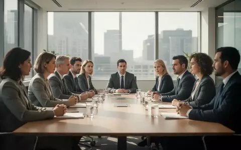 Eine Gruppe von Mitarbeitern in einem hellen Büro während eines Gesprächs am Konferenztisch. - Foto: über boerse-global.de