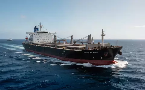 Ein großes Frachtschiff auf offener See bei Tageslicht. - Foto: über boerse-global.de